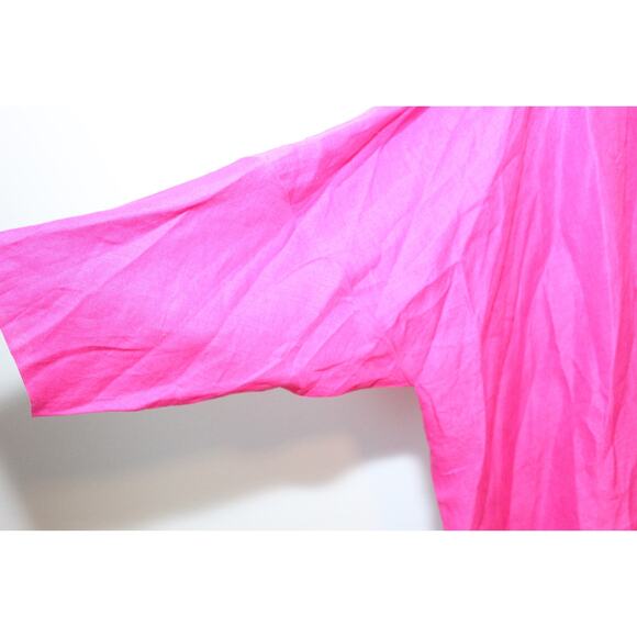 SHAMASK 100% Linen Jacket & Skirt Set Pink Size 2 3 Oversized Lagonlook Coastal - Picture 11 of 16